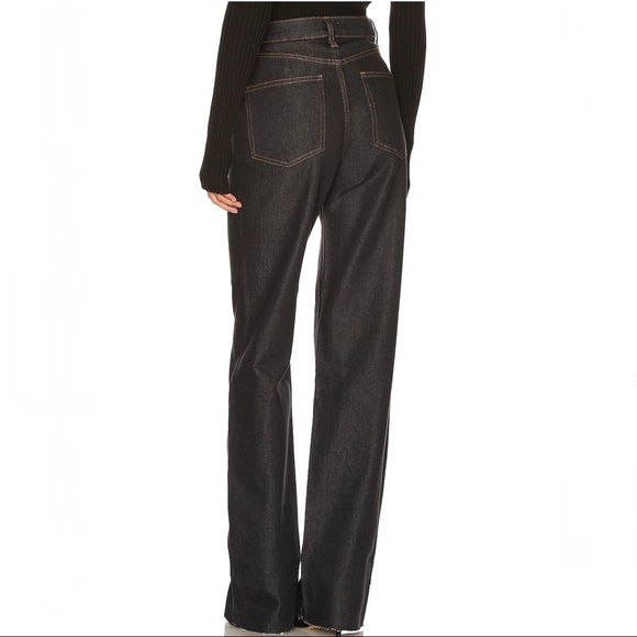 NEW WEWOREWHAT REVOLVE HIGH-WAISTED STRAIGHT LEG JEANS - Picture 6 of 8